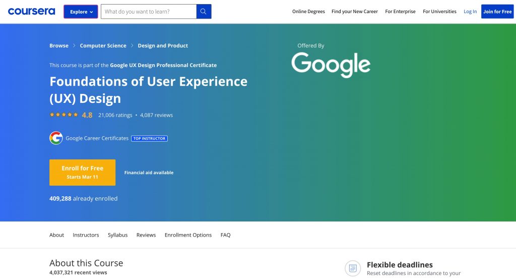 UX Courses: Coursera
