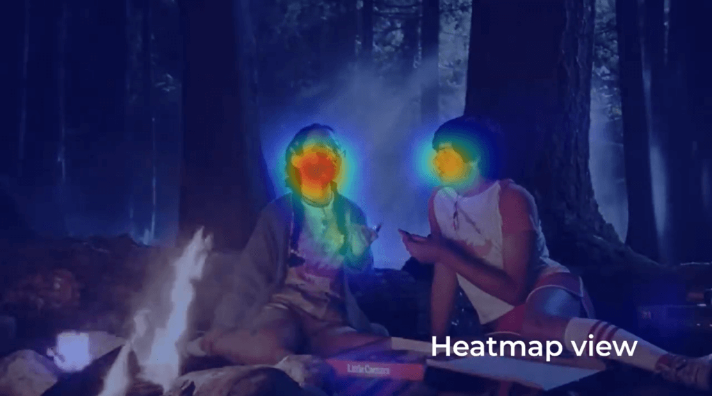 video testing heatmap view