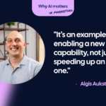 Featured image for interview with Algis Aukštuolis on using AI to build smarter marketing systems